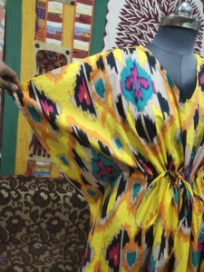 Pur coton longue robe caftan indien Ikat imprimé maillots de bain Bikini couvrir Floral vêtements d'été vêtements de fête pour les femmes - Product Image 2