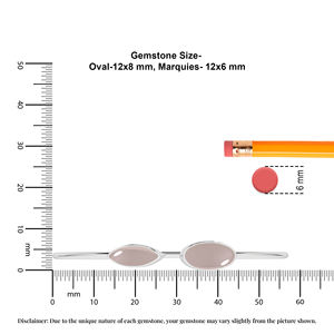 Premium 925 Sterling Silver Trendy Adjustable <b>Bracelet</b> <b>Rose</b> <b>Quartz</b> Oval And Marquise Shape Twister <b>Bracelet</b> Gift Women - Product Image 5