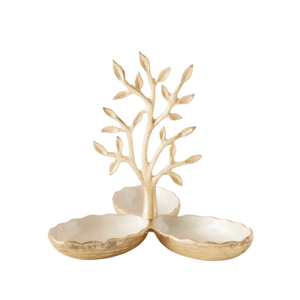 Bol décoratif de luxe plaqué or, poli, martelé pour les noix et les DATES, COLLECTION RAMZAN - Product Image 6