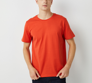 T-shirt à logo personnalisé 100% coton T-shirt basique surdimensionné de couleur unie pour hommes - Product Image 2