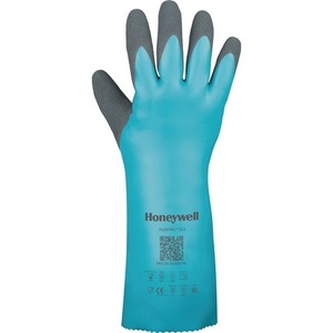 ถุงมือเคมีแบบใช้แล้วทิ้ง FLEXTRIL 211 สีเขียว ขนาด 9 มาตรฐาน EN 388 EN 374 EN 407 PPE ประเภท III HONEYWELL-แพ็ค 12 ชิ้น - Product Image 1