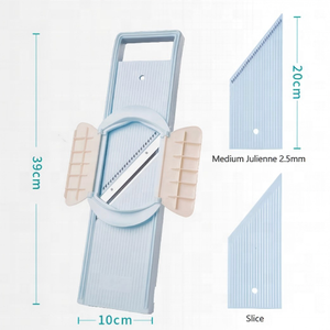 Mandoline Hachoir à Légumes, Trancheuse à Oignons et Pommes de Terre, Tranchees Julienne Moyennes 2,5 mm, Protection de Sécurité Brevetée, Facile à Utiliser et à Nettoyer - Product Image 2