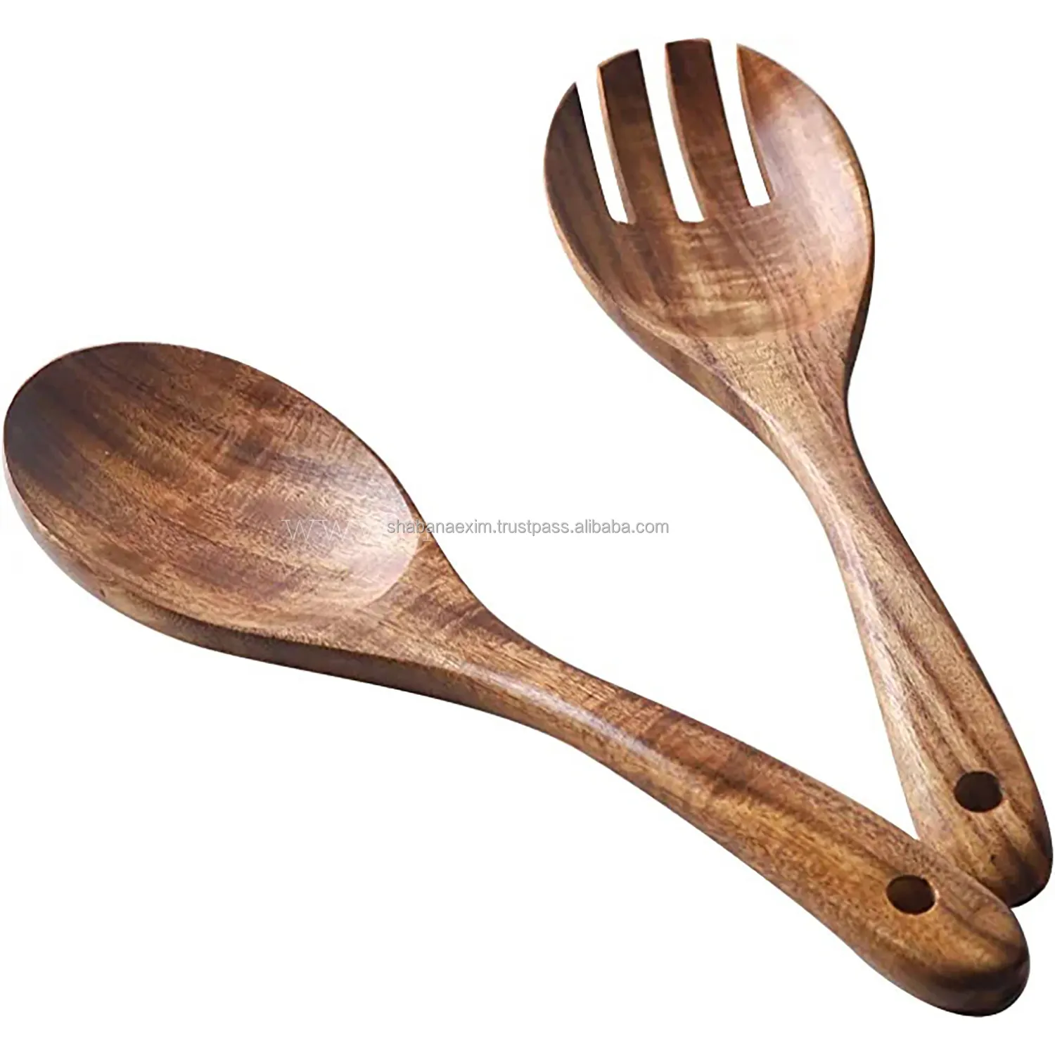 Reusable Eco-friendly Wooden Wholesale Travel Spoon Wooden Utensils Set Cooking Tool Cutlery Set from India