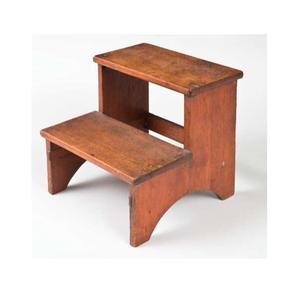 <b>Vintage</b> Style Wooden Step <b>Stool</b> with Classic Wood Finish Perfect for Rustic Kitchens Bedrooms Closets and Storage Areas - Product Image 2