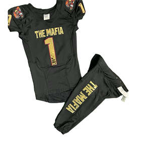 Personalizado al por mayor equipo adulto sublimación práctica juvenil aparejos sarga fútbol americano uniforme conjunto - Product Image 5