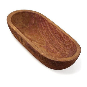Bol à fruits rectangulaire en bois de luxe pour la cuisine, la maison, les restaurants, pour le café, assiette décorative - Product Image 5