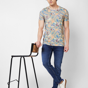 Camisetas de manga corta con logotipo personalizado de alta calidad para hombre, Camiseta extragrande de algodón 100%, camisetas de peso pesado de 320gsm de alta calidad - Product Image 3