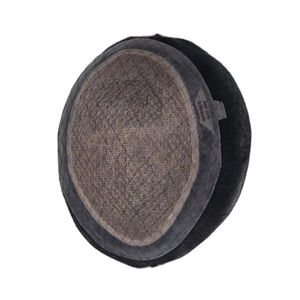 Perruque toupet Miraje Model Taz BD en cheveux humains Remy indiens avec une densité de 100%, vague profonde naturelle et vague corporelle, base en dentelle PU - Product Image 3