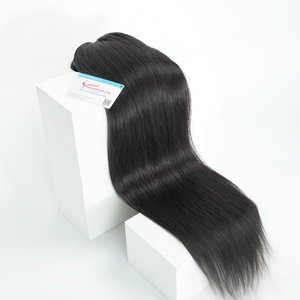 Listo para enviar 100% extensiones de cabello humano vietnamita virgen hueso de alta calidad recto Topper Color negro - Product Image 4