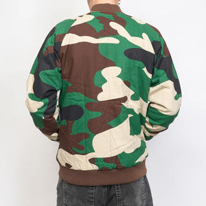 Chaqueta bomber básica de moda personalizada para hombre, chaqueta de invierno, prendas de vestir de tela de alta calidad con cuello levantado, chaqueta para hombre - Product Image 4