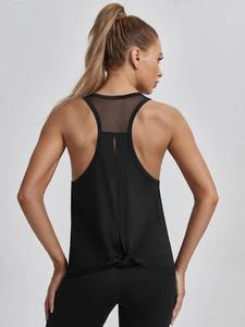 2025 Custom XS Ladies Sportswear Breathable Knitted Gym Fitness Workout Tank <b>Singlet</b> Wholesale Supply - Product Image 6