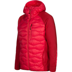 Veste matelassée légère en duvet OEM personnalisée, veste hybride isolée en duvet de canard 90/10 avec panneaux extensibles, veste d'extérieur pliable - Product Image 2