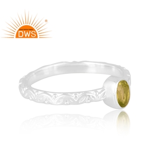 New Arrivals 925 Sterling Silver Natural <b>Peridot</b> Gemstone <b>Ring</b> Custom Design Jewelry For Women Gift For Her - Product Image 4