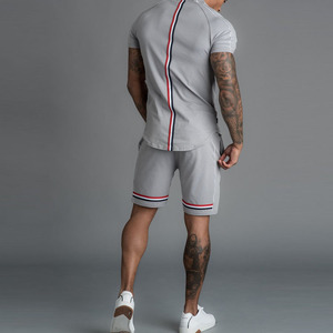 Ensemble short en coton pour homme, 2 pièces, logo personnalisé, grande taille, collection été 2020 - Product Image 4