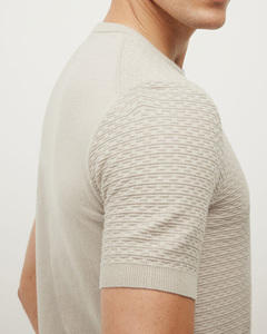 Sweat-shirt en maille à manches courtes confortable et respirant, col rond, exclusif, nouveau, pour homme, coupe moderne, indispensable, vêtement d'hiver - Product Image 3