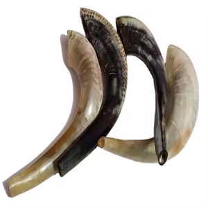 100% งานฝีมือรูปจันทร์เสี้ยวกันน้ำทำจากแกะและเขาแกะขัดเงา - Product Image 2