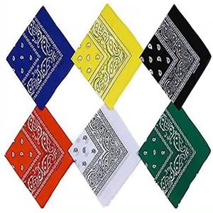 Bandana Coton Conception Personnalisée Écharpe Carré fait à la main Double Face Imprimé LOGO Marque de Luxe Fabrication Légère - Product Image 5