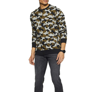 2024 último diseño esencial de alta calidad para hombres sudaderas de cuello redondo estampado personalizado 100% tela polar de algodón invierno sólido - Product Image 3