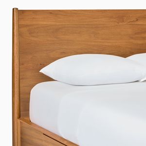 Camas de madera modernas de tamaño personalizado, estilo de madera maciza para apartamentos de hotel o muebles de dormitorio para el hogar - Product Image 6
