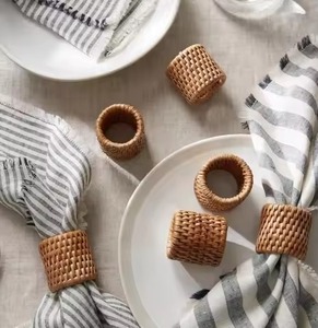 Aluminum Napkin Ring With Simple Design Metal <b>Table</b> Decoration Dinnerware - Product Image 5