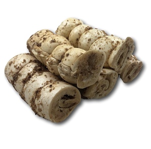 Buffalo Cheek Rolls 11 pulgadas Alto en proteínas para la salud oral y satisface la masticación Hecho de agua Buffalo Perros masticables favoritos - Product Image 5