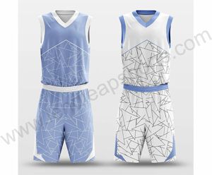 Sublimated Basketball Uniforms for Adults Plus Size Sleeveless Loose Fit Breathable 100% Polyester Quick Dry Lightweight Shorts - Product Image 3