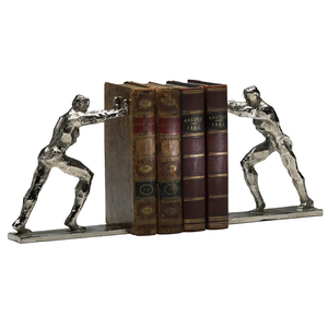 Estatuas de niña modernas, sujetalibros decorativos, soporte de libro de Metal con acabado de bronce para el hogar, oficina, producto decorativo al por mayor - Product Image 4