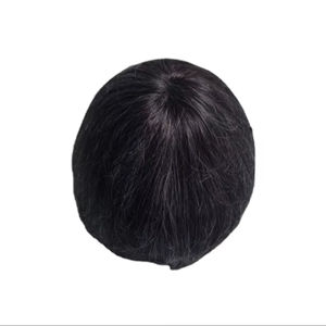 วิกผมแท้แบบโมโน ฟรอนท์ เลซ ผมจีนแท้ เกรดเวอร์จิ้น เรมี่  แบบแพทช์ ผมหยิกตรง ลอนลึก สี 1b+เทา - Product Image 5