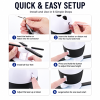 Jouet électronique pour chat 2 en 1, laser, plume, robot interactif, jouet pour chaton, rechargeable par USB, 360° °   Vente en gros OEM