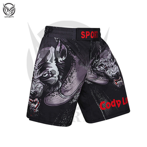 Shorts de boxe MMA personnalisés, meilleur fabricant, service ODM OEM, taille plus, fabriqués en usine, respirants. - Product Image 3