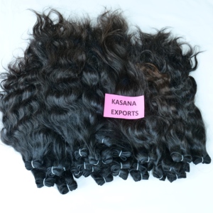 Paquete de Cabello Humano Natural 100% Color Negro para Mujeres, Cabello Virgen con Cutícula Alineada, Ondulado Profundo, Tejido Indio, Venta al Por Mayor - Product Image 5