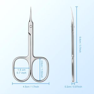 Stainless Steel Cuticle <b>Scissors</b> <b>for</b> <b>Nail</b> Trimming with Custom Logo and Sharp Precision Blades - Product Image 6
