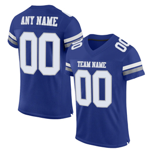 Camiseta de Fútbol Americano de Malla Transpirable de Alta Calidad - Logotipo Personalizado OEM - Ropa Deportiva con Cuello en V - Nombre y Número Personalizados - Product Image 5