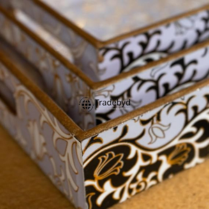 Bandeja de Madera Moderna de Primera Calidad Tradebyd, Bandeja de Servicio Hecha a Mano para Comida, Té, Café, Desayuno y Uso en Hoteles y Restaurantes - Product Image 5