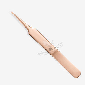 INNOVAMED INSTRUMENTS Meilleure vente Volume pince à cils doré en acier inoxydable poignée confortable Extensions de cils beauté - Product Image 4
