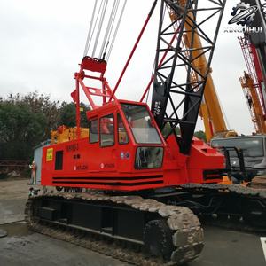 Grue sur chenilles hydraulique d'occasion Hitachi KH180-3 50 tonnes, grue à flèche en treillis de 58 m, marque japonaise d'origine, faible nombre d'heures, certifiée CE - Product Image 2