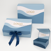 Boîte cadeau en papier pliable magnétique de qualité supérieure avec formes personnalisables, revêtement UV et caractéristiques d'emballage haut de gamme