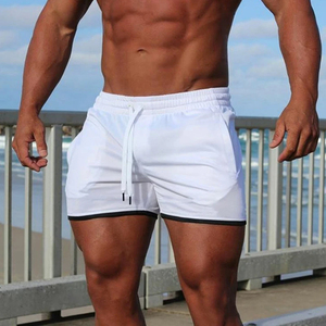 Nouveau Short de sport pour hommes le mieux vendu Short de sport en maille imprimé avec logo personnalisé solide et respirant pour hommes - Product Image 3