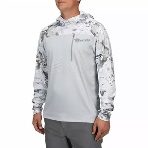 Sweat à capuche de pêche pour homme, bloc de couleur personnalisé, sweats à capuche sublimés élégants en tissu polyester 2025 - Product Image 3