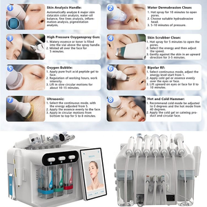 Professionele draagbare nano-sprayer gezichtsbehandeling H2O2 8-in-1 gezichts zuurstof jet apparaat voor diepe reiniging hydratatie beautysalon - Product Image 2