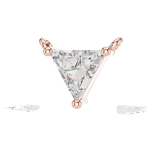 Collier pendentif en diamant CVD de laboratoire 0,74 CT VVS-VS-EF, or 18 carats, or rose 14 carats, or jaune, or blanc, chaîne élégante pour femmes - Product Image 3