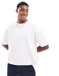 High Quality Cotton Blank <b>Cropped</b> T-shirt Unisex Boxy Fit Oversized Tshirt Print logo Custom T-shirt for <b>men</b> - Product Image 1