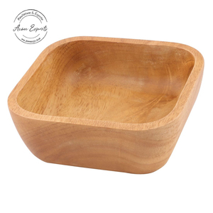 Cuenco de madera clásico con base de pedestal Acabado suave Perfecto para servir aperitivos Elegante Durable Ideal para uso diario en la cocina - Product Image 4