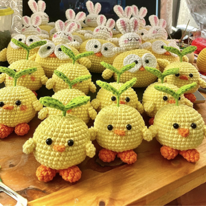 Amigurumi au crochet, peluche douce, cadeau de maternité pour les enfants, collectionneurs, poupée en laine faite à la main, porte-clés, jouet animal tricoté mignon, 99 GOLD DATA - Product Image 6