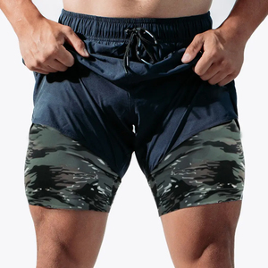 2024 pantalones cortos deportivos esenciales de alta calidad para hombre, pantalones cortos informales de algodón Hip-Hop, pantalones cortos transpirables de rendimiento - Product Image 1