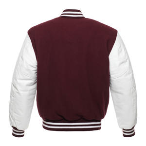 Chaqueta Universitaria Personalizada MJ2026 de Cuero PU para Hombre, Diseño Reversible Transpirable, Bordado Chenille, Marca de Ropa - Product Image 3