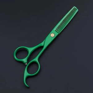 Ensemble de ciseaux de coiffure professionnel kit de peigne de rasoir de coiffure ciseaux amincissants de coupe de cheveux de barbier ensemble de coupe de cheveux de barbier - Product Image 3