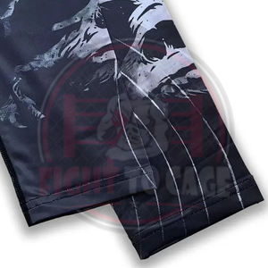 Ensemble de 2 pièces Rash Guard imprimé personnalisé avec logo, en Spandex/Nylon, manches longues, qualité supérieure, nouvelle tendance, pour homme, séchage rapide - Product Image 5