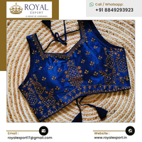 Blouse en soie fantôme de créateur de fête de qualité exceptionnelle avec travail entièrement séquentiel et travail Jari à vendre