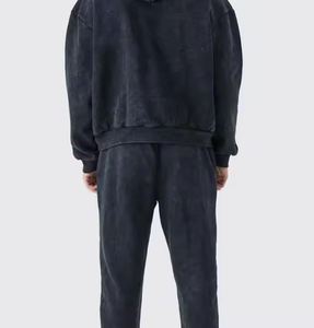 Survêtement délavé à l'acide avec 100% coton en gros disponible à des prix raisonnables survêtement pour survêtements pour hommes, respirant - Product Image 2